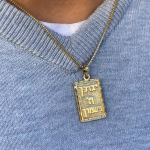Priestly Blessing Hammered 14K Gold Pendant