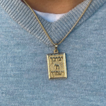 Priestly Blessing Hammered 14K Gold Pendant