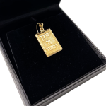 Priestly Blessing Hammered 14k Gold Pendant – Large