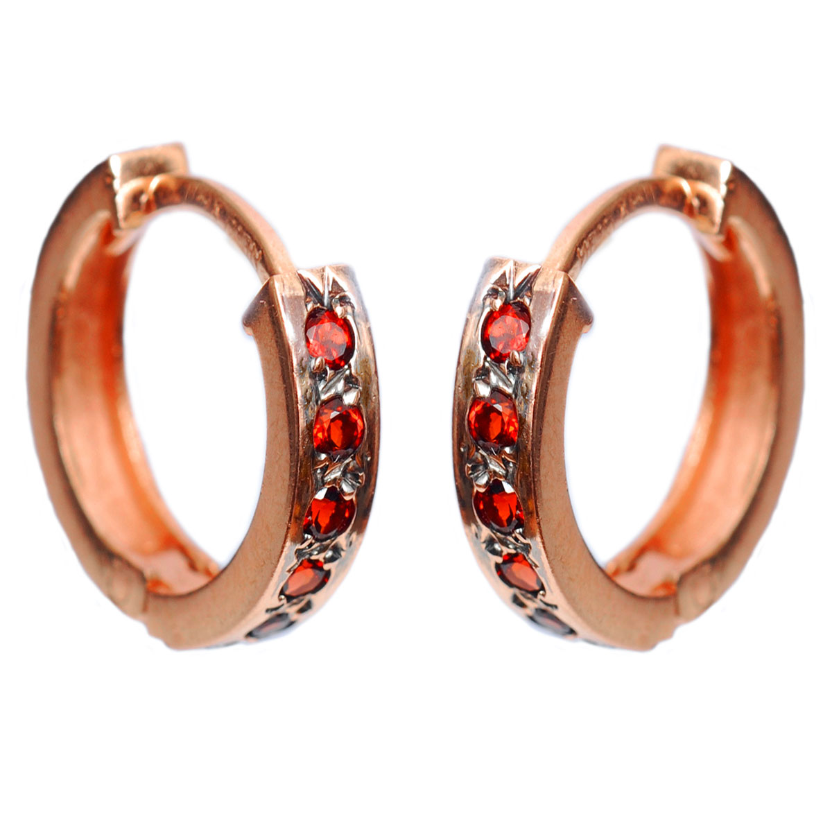14k Rose Gold & Hoop Earrings Baltinester Jewelry