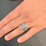 Ten Commandments Lion of Judah Silver Men’s Ring