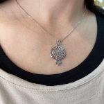 14k Gold Pomegranate Shema Israel Pendant