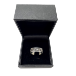 Oxidized Silver My Soul Loves Hebrew Ring