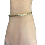 14k Gold Swirl Bangle Bracelet