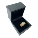 Roman Glass Ring – Filigree – 14k Gold