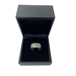 Sterling Silver Spinning Jewish Wedding Band