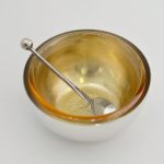 Sterling Silver Apple-Shaped Honey Dish
