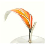Sterling Silver Apple-Shaped Honey Dish