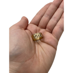 14k Brushed Gold Name Ring