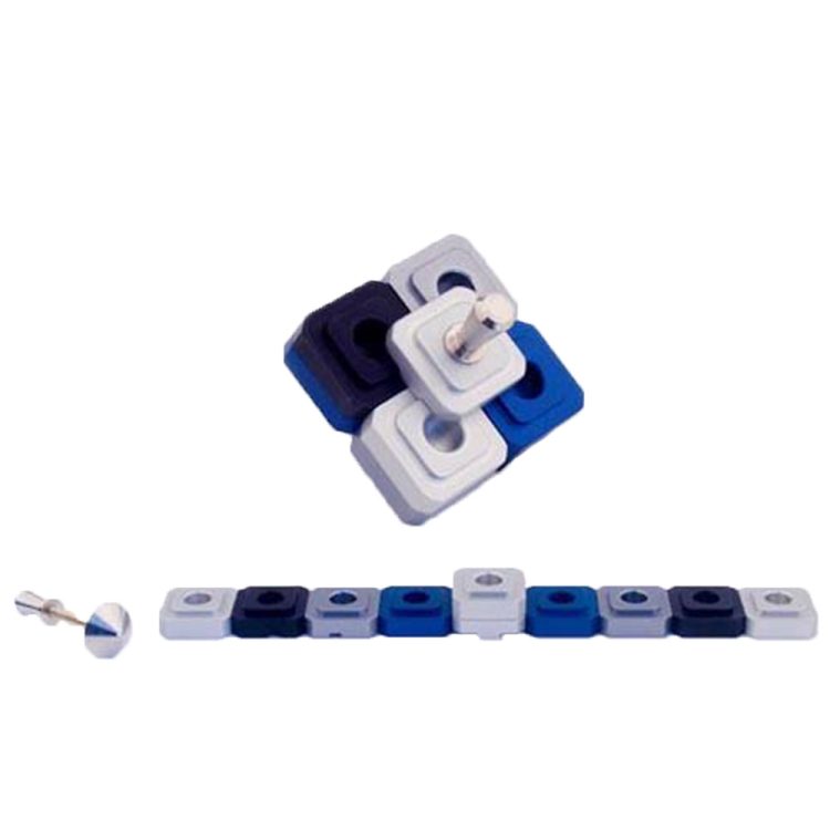 Dreidel Design Menorah for Travel - Gray - Baltinester Jewelry