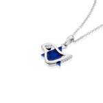 18k Gold Dove of Peace Magen David with Diamond Pendant