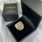 Choshen 12 Precious Stones Signet Ring in 14k Yellow Gold