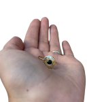 14k Gold Dainty Onyx Shema Ring