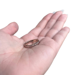14K Gold Engraved Floral Ani L’dodi Ring