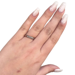 14K Gold Engraved Floral Ani L’dodi Ring