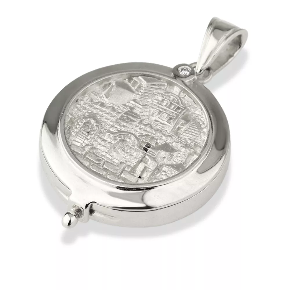 Jerusalem Locket Pendant with Diamond