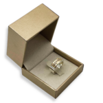 14K Yellow Gold and Silver This Too Shall Pass Kabbalah Ring