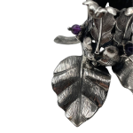 Sterling Silver Flower Candlesticks