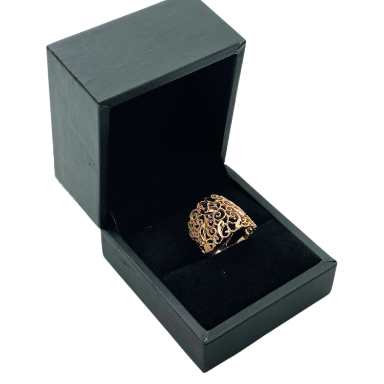 Vintage Style Filigree Ring in 14k Gold
