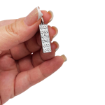 Mezuzah Pendant with Star of David & Shin in 14K Gold