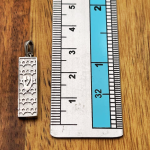 Mezuzah Pendant with Star of David & Shin in 14K Gold