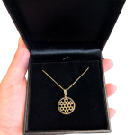 Star of David Medallion Pendant in 14K Gold