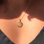 Star of David Medallion Pendant in 14K Gold