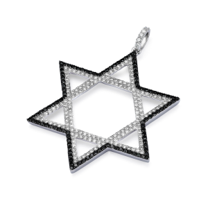 Diamond Star of David Pendant in 18K Gold
