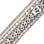 Silver Filigree Triangular Mezuzah Case