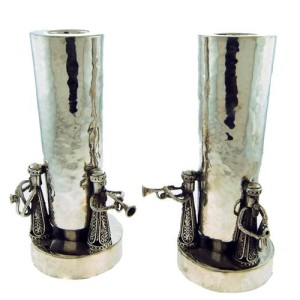 Silver Music Band Candle Holders