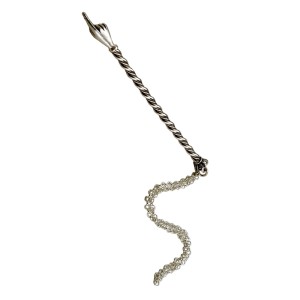 Simple Wrought Sterling Silver Mini Yad Pointer