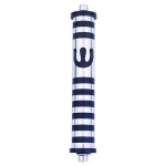 Aluminum Striped Mezuzah (Medium)