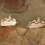 Silver Jerusalem Skyline Tallit Clip