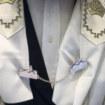 Silver Jerusalem Skyline Tallit Clip