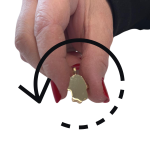 14k Gold 3D Old City Jerusalem Hamsa Thick Pendant