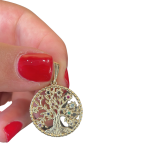 Tree of Life Pendant in 14K Gold with Semiprecious Stones