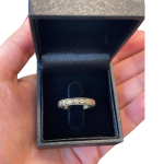 14K Gold Engraved Floral Ani L’dodi Ring