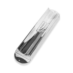 Sterling Silver Concave Mezuzah Case