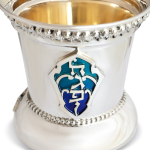 Adam Sterling Silver Enamel Kiddush Cup