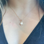 Abstract Star of David Pendant in 14K Gold