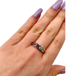 Colorful Gemstone Ring in 14K Rose Gold