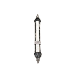 Filigree Silver Round Mezuzah Case