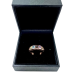 Colorful Gemstone Ring in 14K Rose Gold