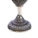 Shabbat Kiddush Cup with Elegantly Detailed Full Filigree
