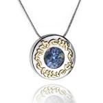 Silver and Gold Ani L’dodi Roman Glass Necklace