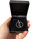 Diamond Map of Israel Outline Pendant in 14K Gold