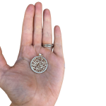 Shema Israel Pendant in 14k Gold Diamond Cutout