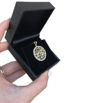 Shema Israel Pendant in 14k Gold Diamond Cutout