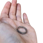 14K Gold Engraved Floral Ani L’dodi Ring