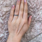 14K Gold Engraved Floral Ani L’dodi Ring
